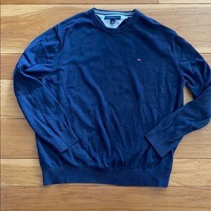 TOMMY HILFIGER Crewneck Pullover Sweater XL Blue